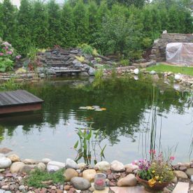 Teichanlage im Garten - Garten- und Landschaftsgestaltung Werner Kortemeier